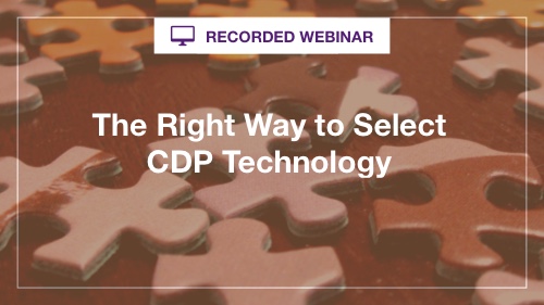 Right Way to Selected CDP - recorded webinar